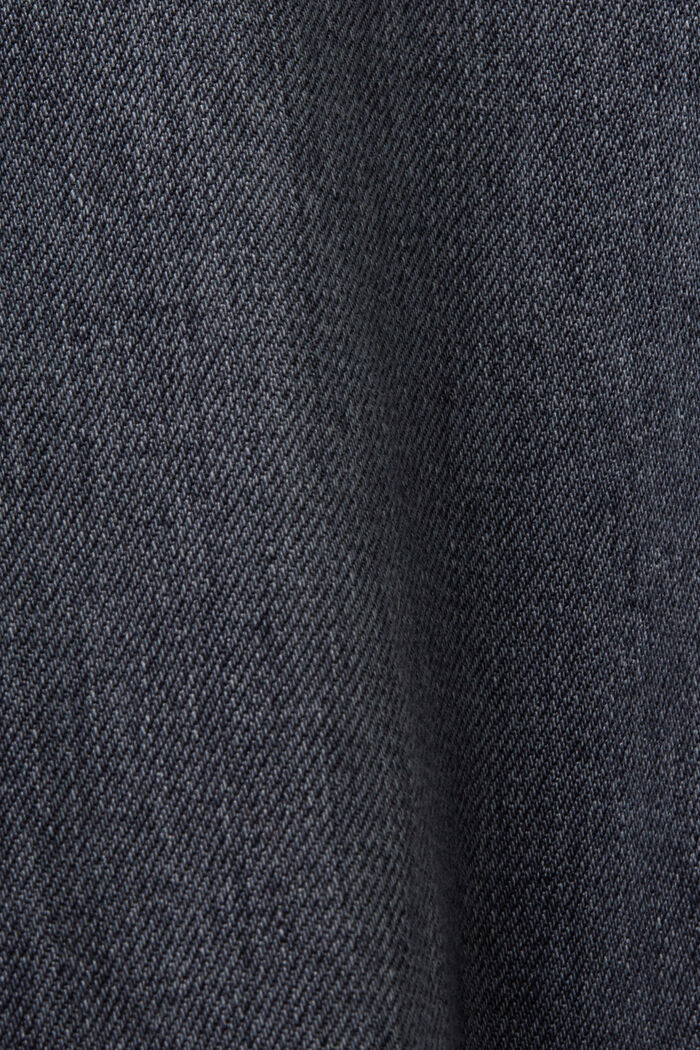 Jeans med vida ben och hög midja, BLACK MEDIUM WASHED, detail image number 6