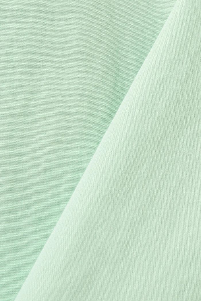 Hållbar bomullsskjorta med smal passform, PASTEL GREEN, detail image number 4