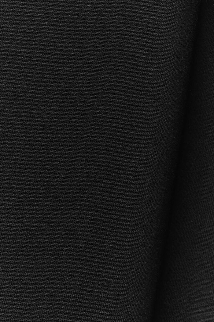 T-shirt i bomullsjersey med logo, unisexmodell, BLACK, detail image number 5