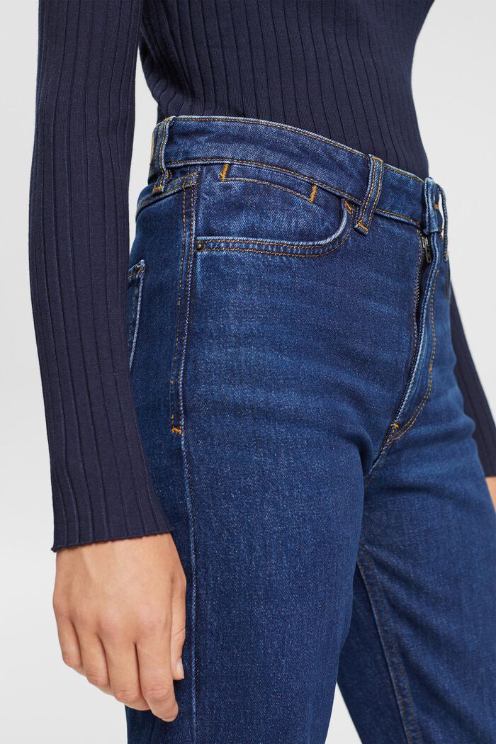 Mom-jeans med hög midja, BLUE DARK WASHED, detail image number 2