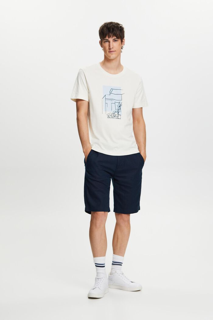 T-shirt med tryck fram, 100% bomull, ICE, detail image number 4