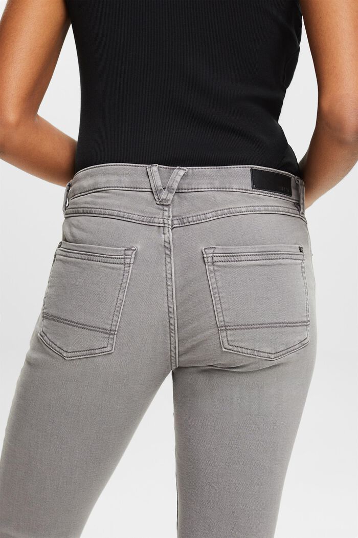 Jeans i bomullsmix med stretchkomfort, GREY MEDIUM WASHED, detail image number 3