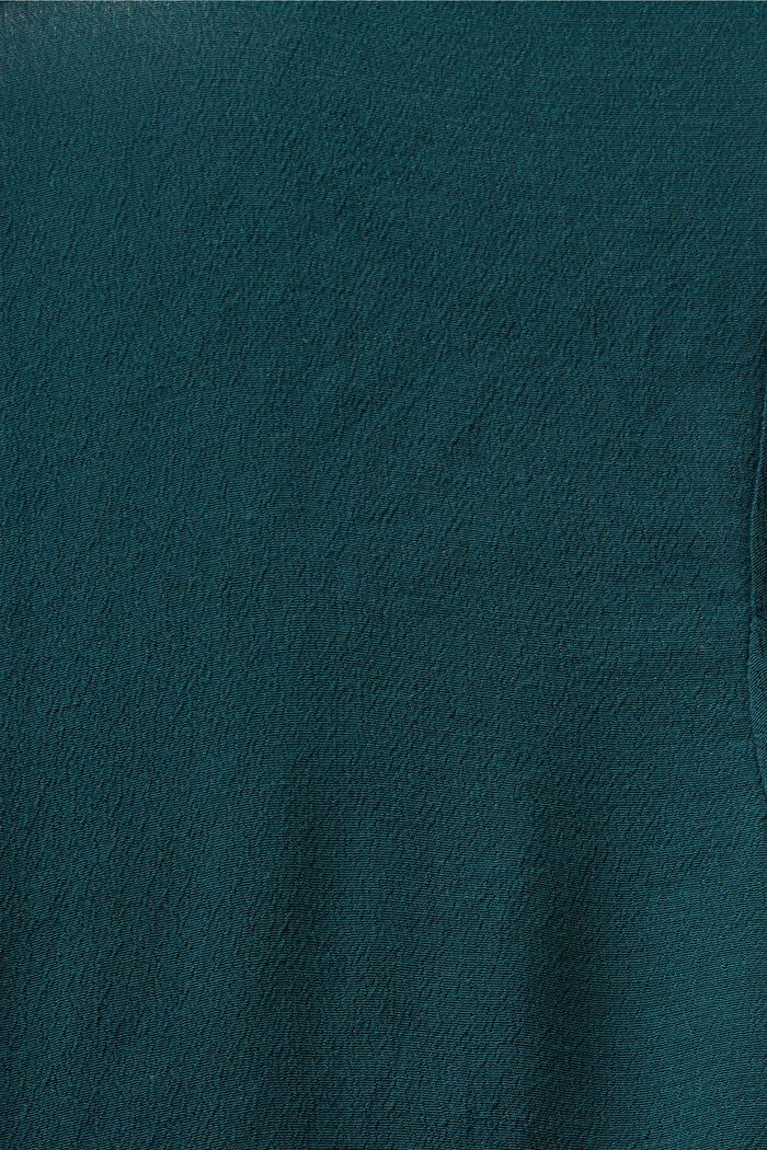 Miniklänning i krinklad chiffong, EMERALD GREEN, detail image number 5