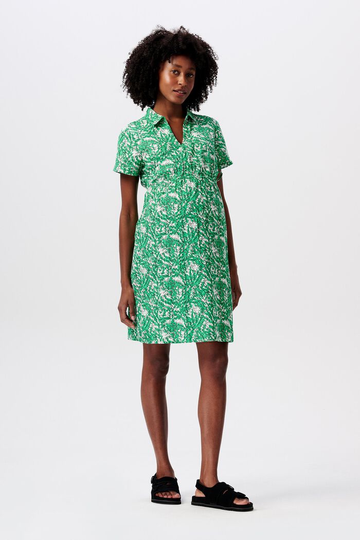 MATERNITY Skjortklänning i omlottdesign, BRIGHT GREEN, detail image number 1