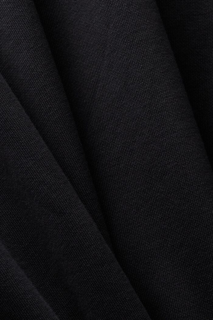 Sweatshirtklänning med huva, BLACK, detail image number 5