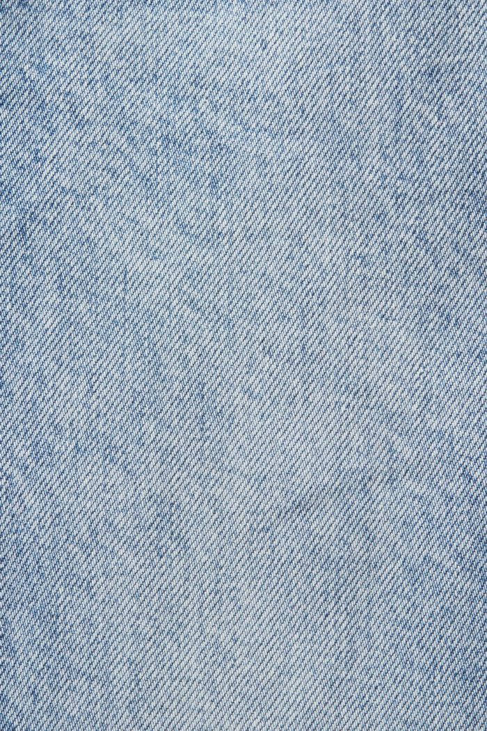 Retrojeans med smal passform och hög midja, BLUE BLEACHED, detail image number 6