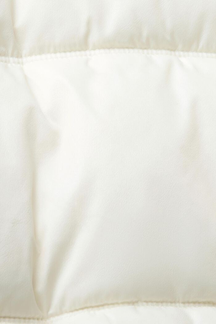 Quiltad jacka med avtagbar huva, OFF WHITE, detail image number 5