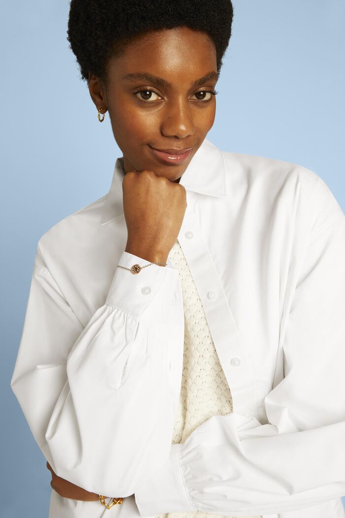 Skjorta med knytband bak, WHITE, detail image number 2