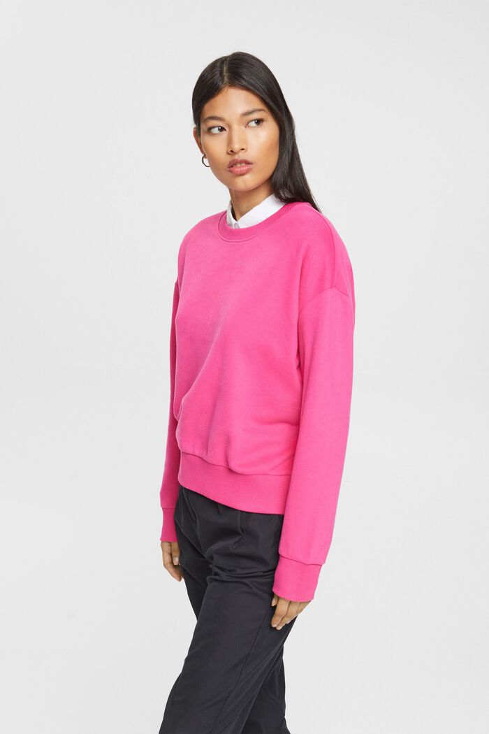 Sweatshirt med ledig passform, PINK FUCHSIA, detail image number 1