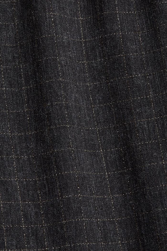 Skjortblus med glitter och LENZING™ ECOVERO™, BLACK, detail image number 4