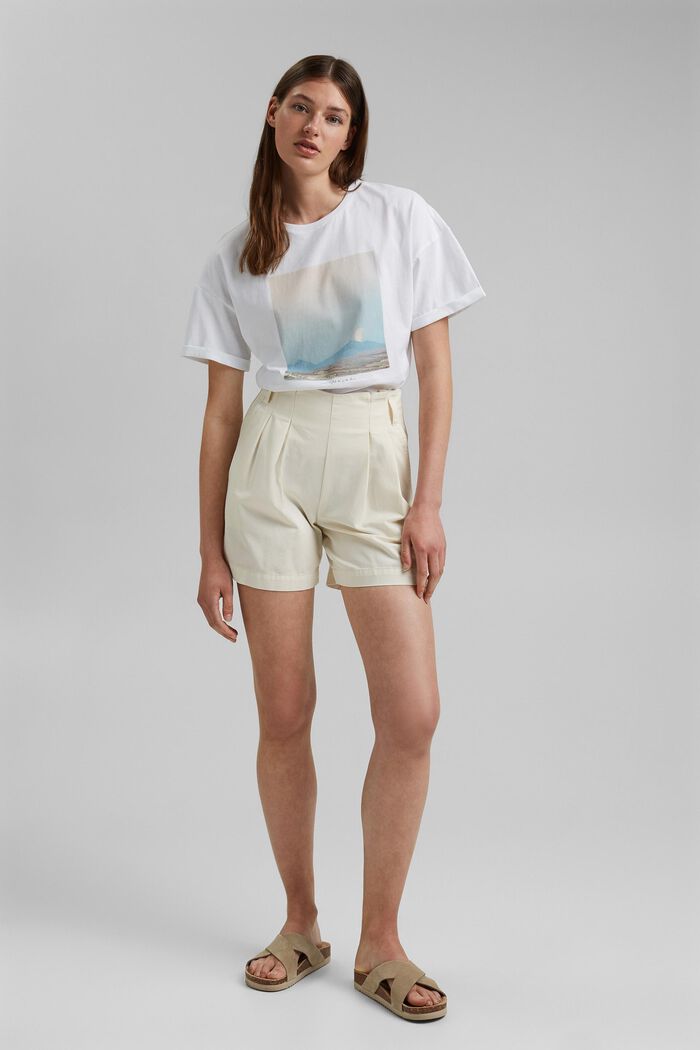 T-shirt med fototryck, 100% bomull, WHITE, detail image number 1
