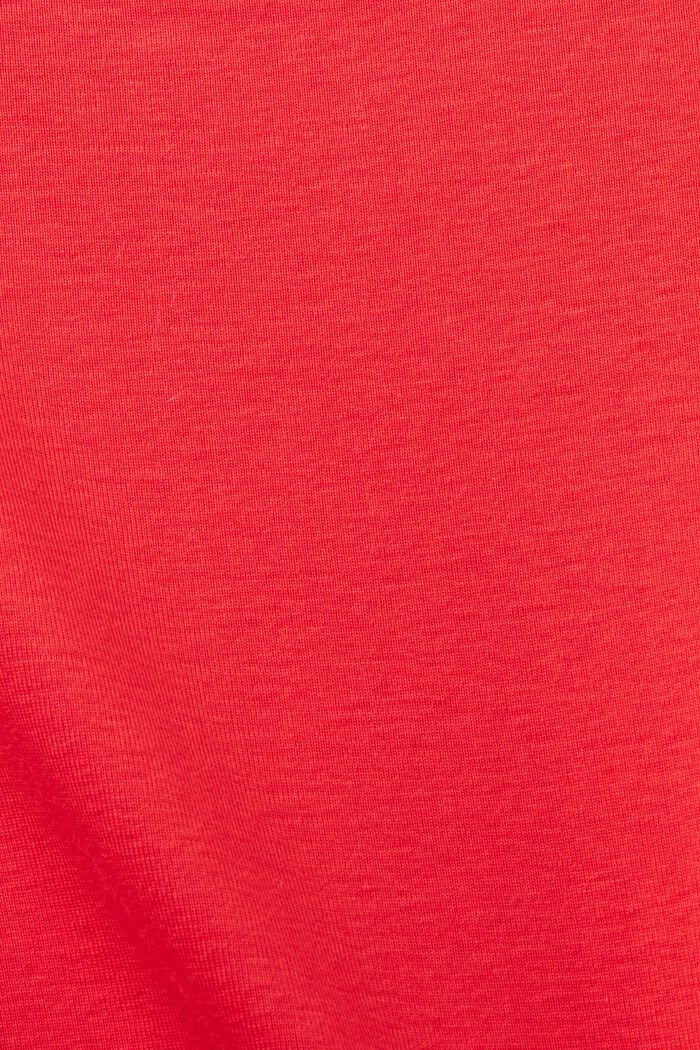 T-shirt med strasslogo, RED, detail image number 6