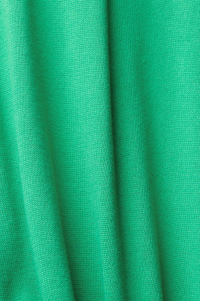 V-ringad, stickad tröja, LIGHT GREEN, detail image number 1