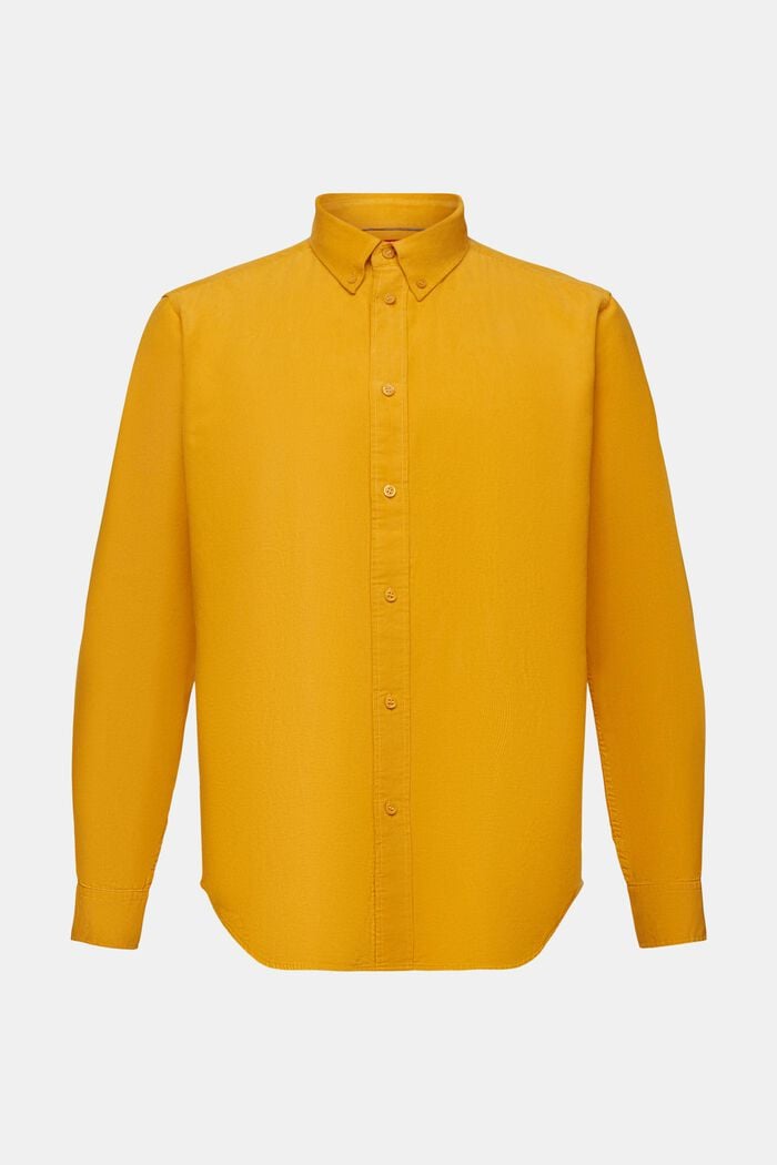 Manchesterskjorta, 100% bomull, NEW AMBER YELLOW, detail image number 6