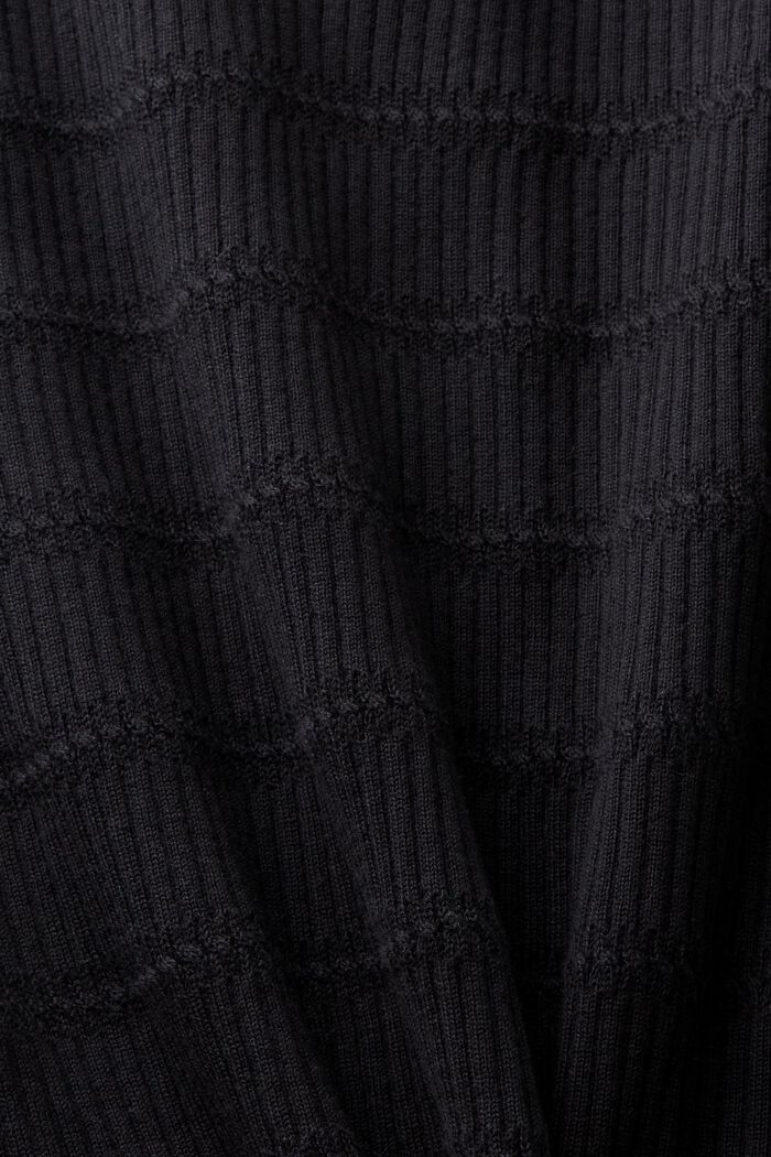 V-ringad ärmlös tröja, BLACK, detail image number 4