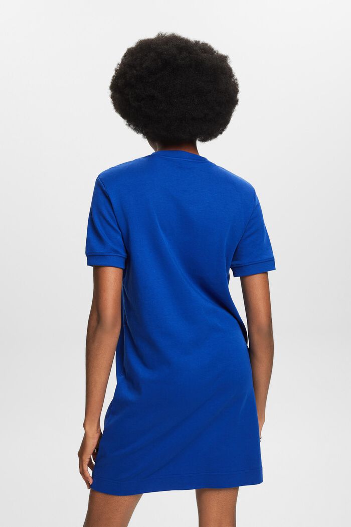 Vadderad T-shirtklänning i bomull, BRIGHT BLUE, detail image number 2
