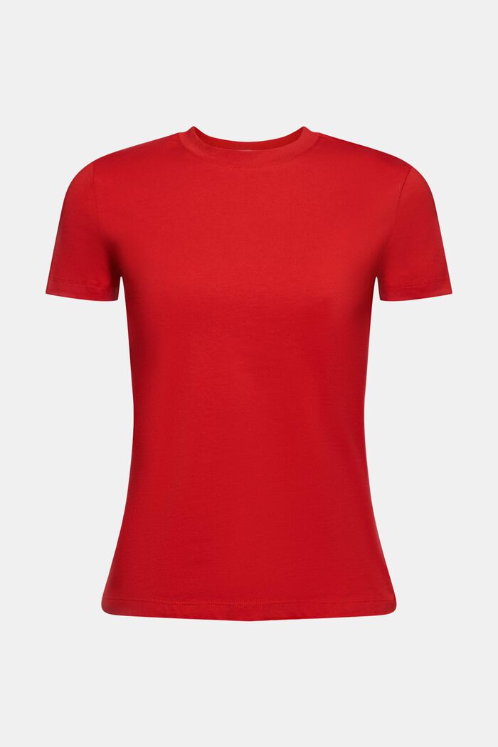 Rundringad T-shirt, DARK RED, detail image number 6