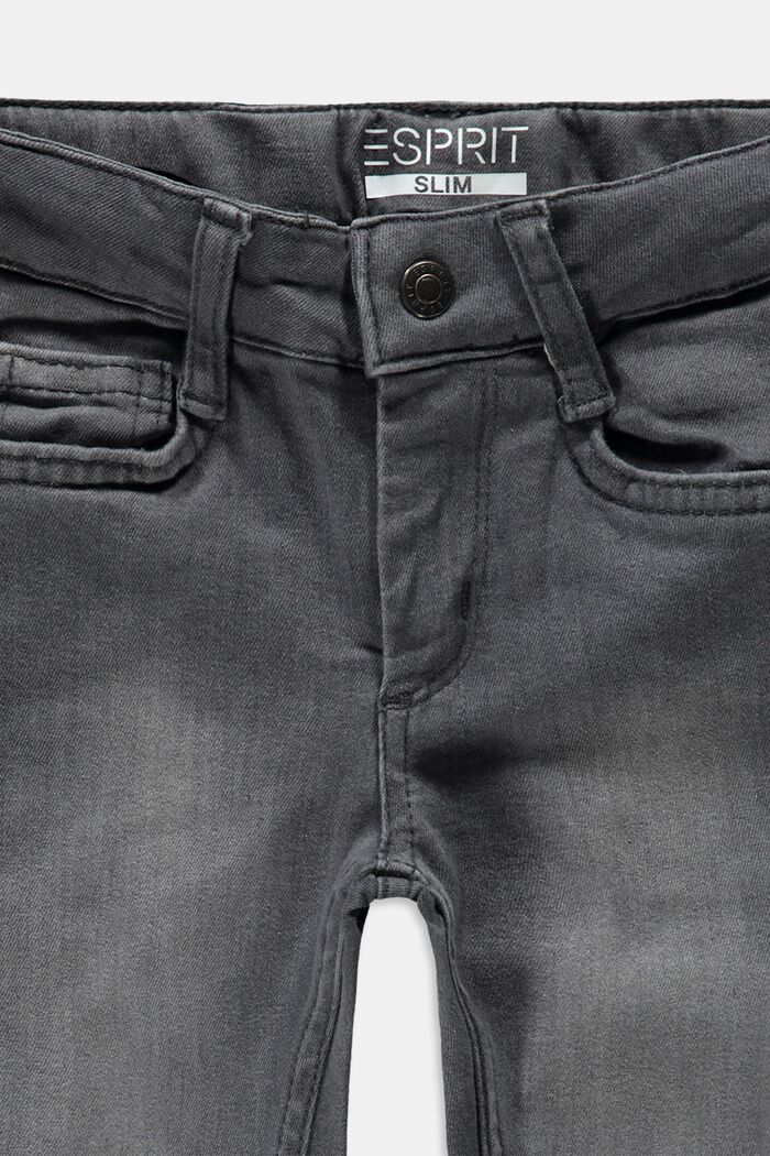 Jeans med reglerbar linning, GREY DARK WASHED, detail image number 2