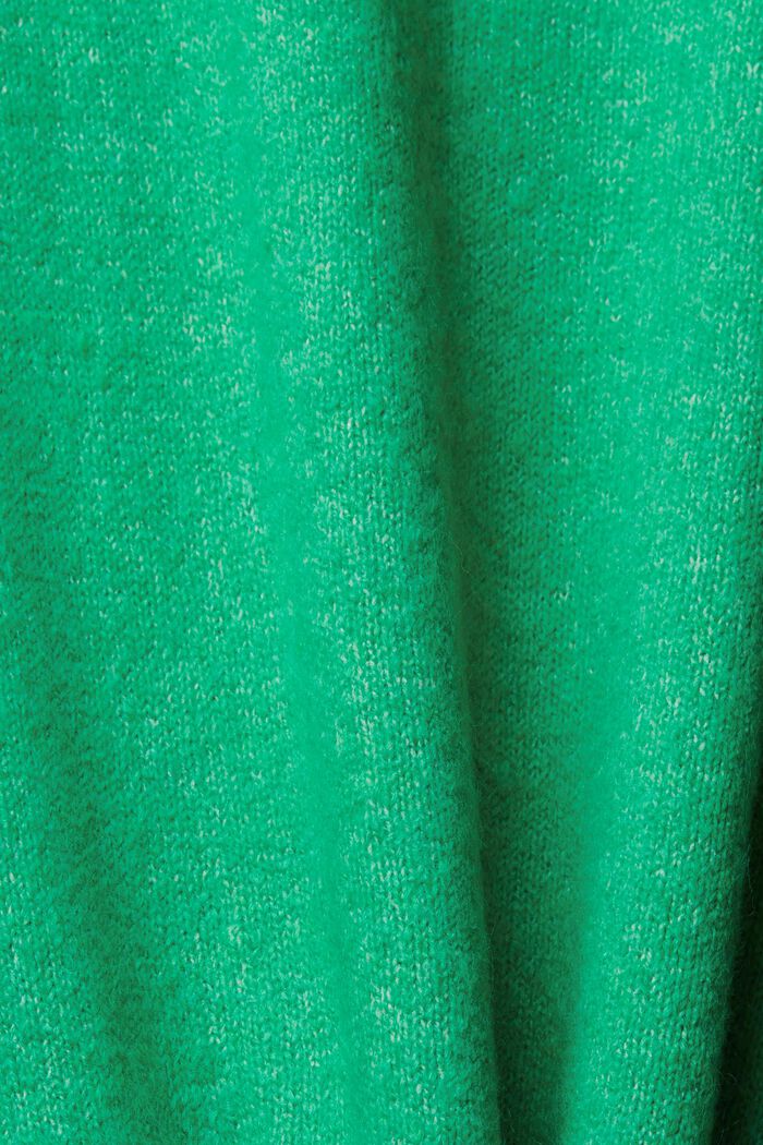 Stickad tröja med polokrage, LIGHT GREEN, detail image number 1