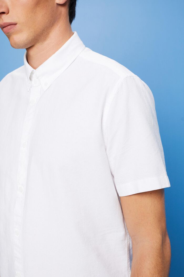 Button down-skjorta i bomull, WHITE, detail image number 2