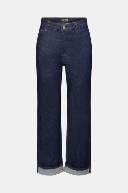 Selvedge-jeans i premiummodell med raka ben och hög midja