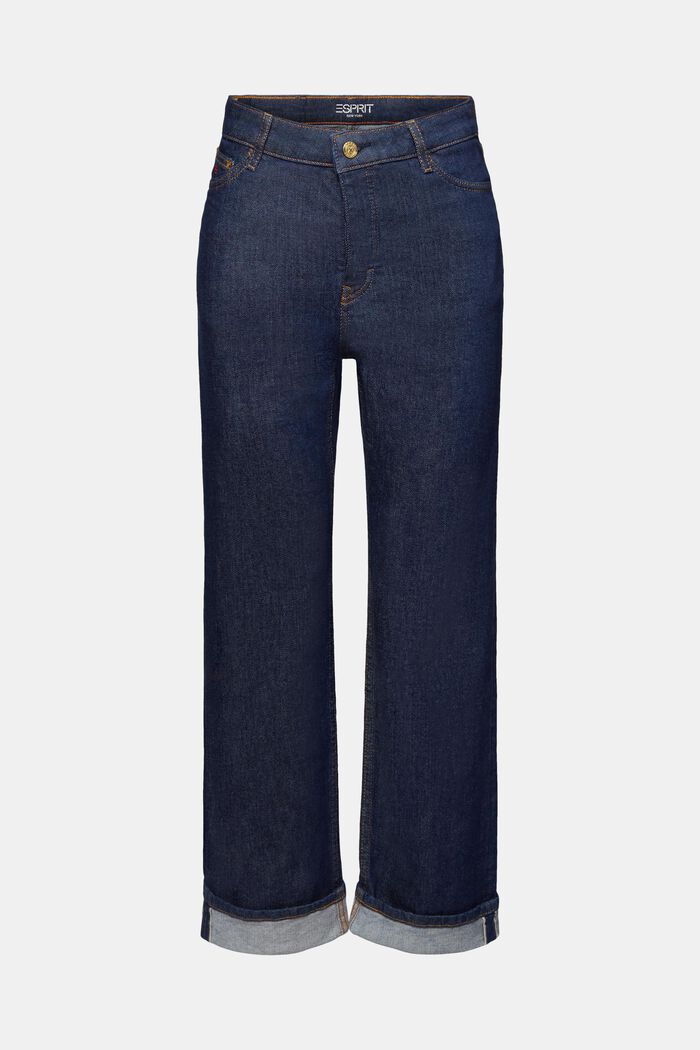 Selvedge-jeans i premiummodell med raka ben och hög midja, BLUE RINSE, detail image number 7