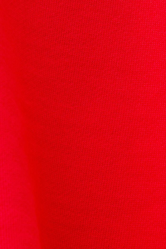 Kort huvtröja, 100 % bomull, RED, detail image number 4
