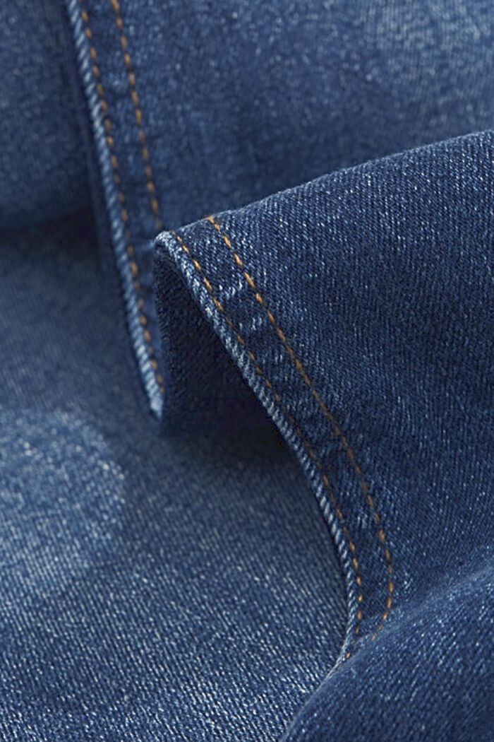 Superstretchiga jeans med ekologisk bomull, BLUE DARK WASHED, detail image number 1