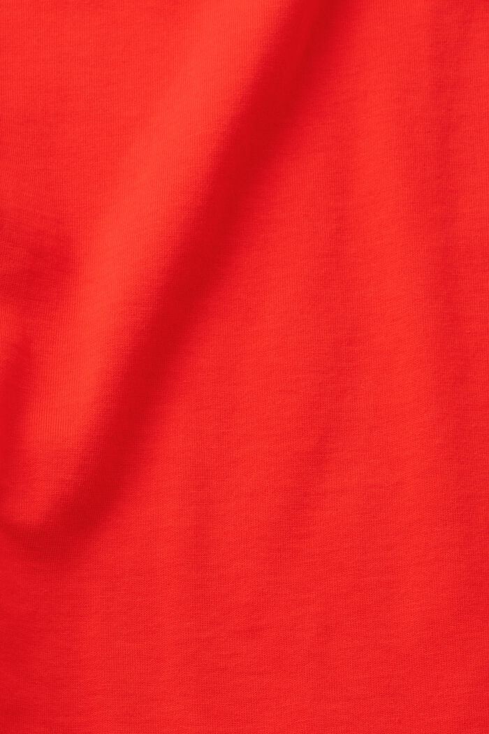 T-shirt i bomull med hjärtformad logo, RED, detail image number 5