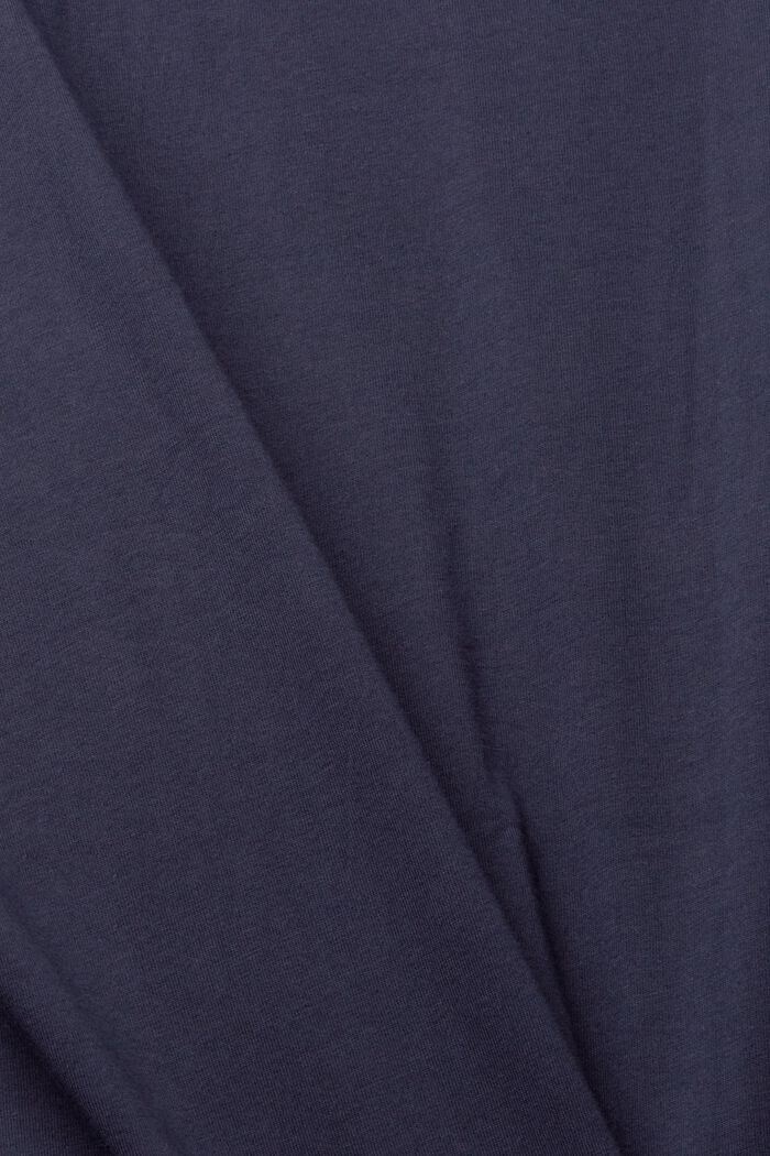 Jersey-T-shirt med tryck fram, NAVY, detail image number 1