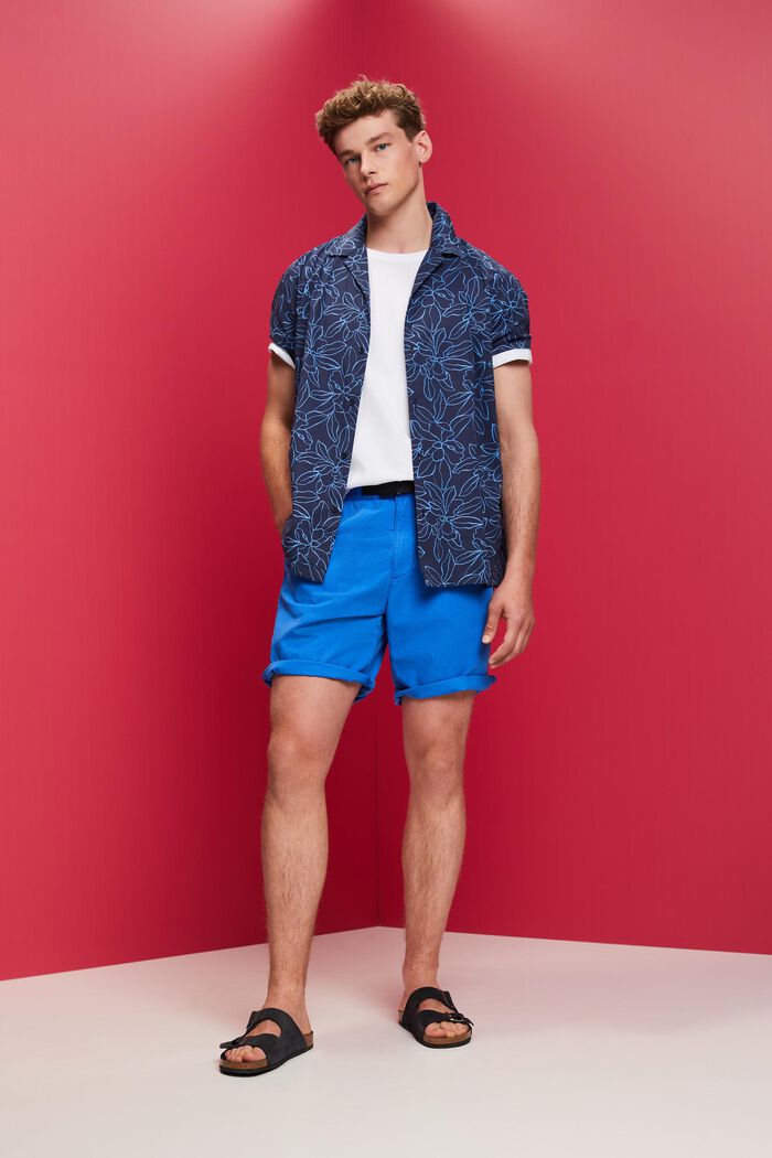Shorts med dragsko i midjan, BRIGHT BLUE, detail image number 2