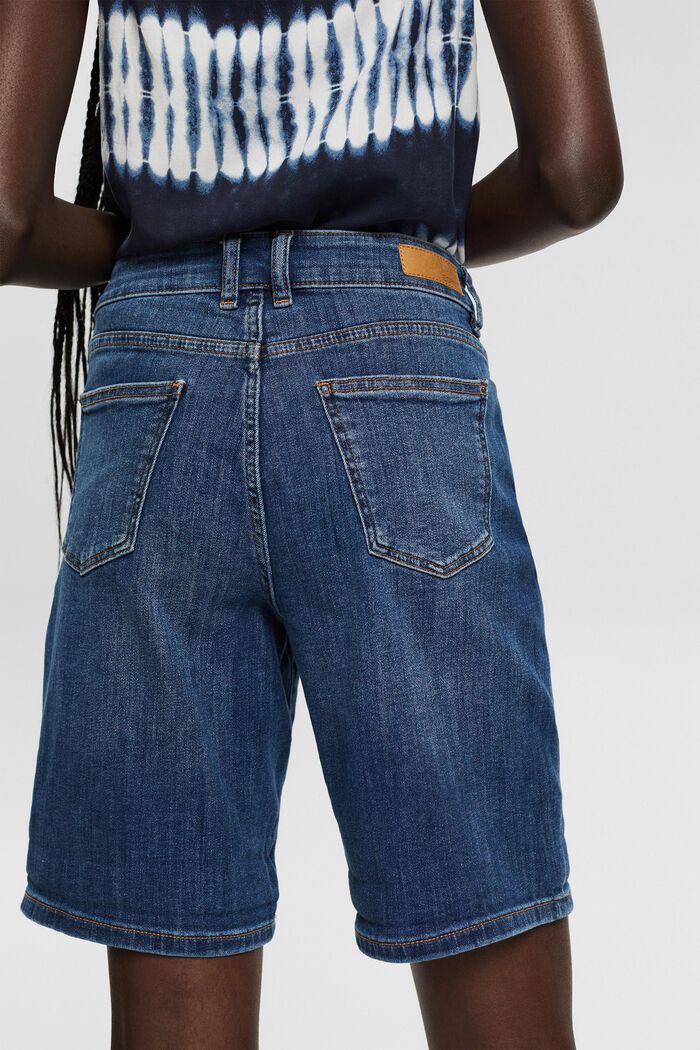 Jeansshorts med stretch, BLUE MEDIUM WASHED, detail image number 2