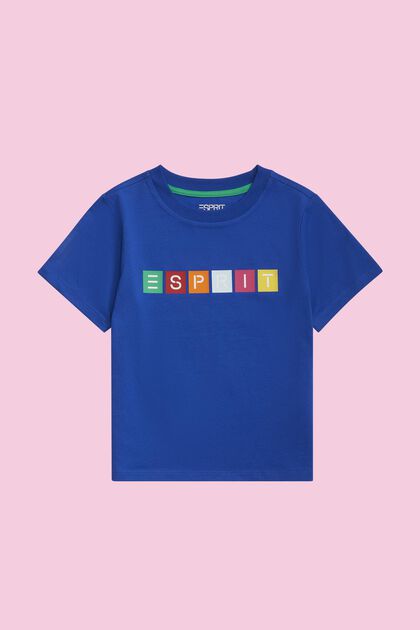 T-shirt i ekologisk bomull med geometrisk logo