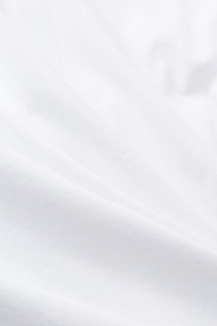 Bomulls-T-shirt med tryck, WHITE, detail image number 6