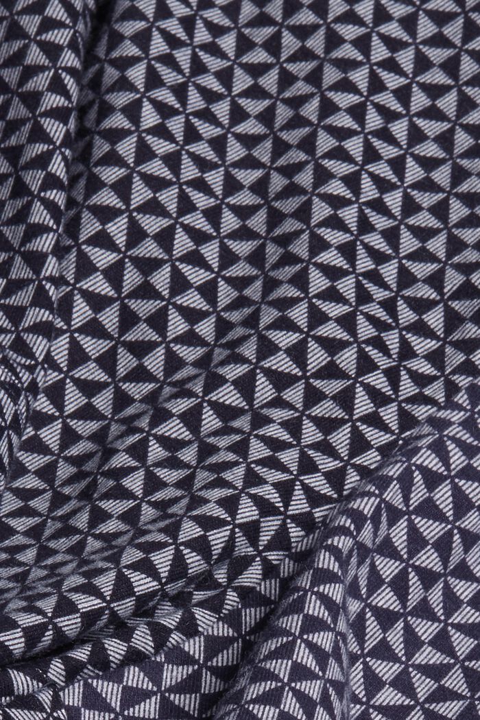 Mönstrade pyjamasshorts av 100% ekobomull, NAVY, detail image number 4