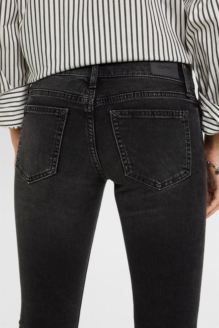 Skinny-jeans med låg midja, BLACK DARK WASHED, detail image number 4