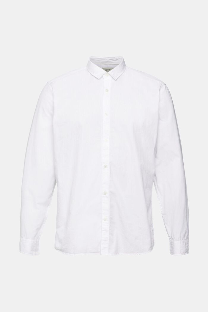 Hållbar bomullsskjorta med smal passform, WHITE, detail image number 2