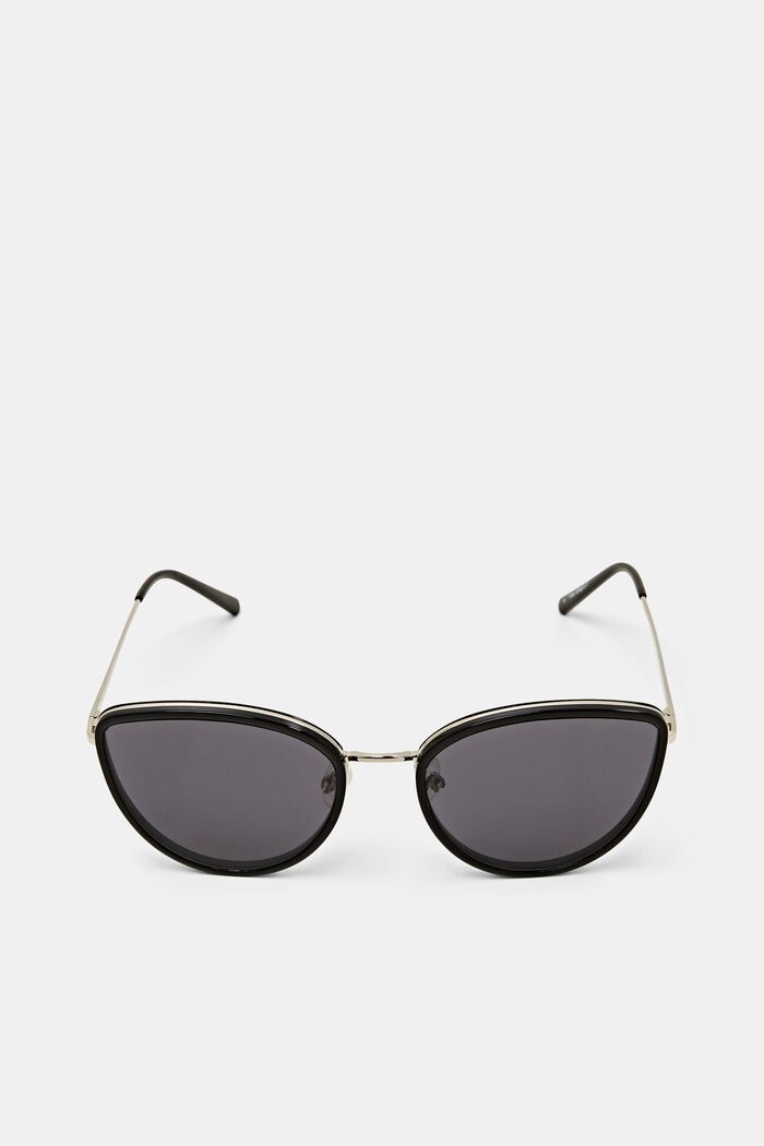 Solglasögon i kattögonsmodell, BLACK, detail image number 0