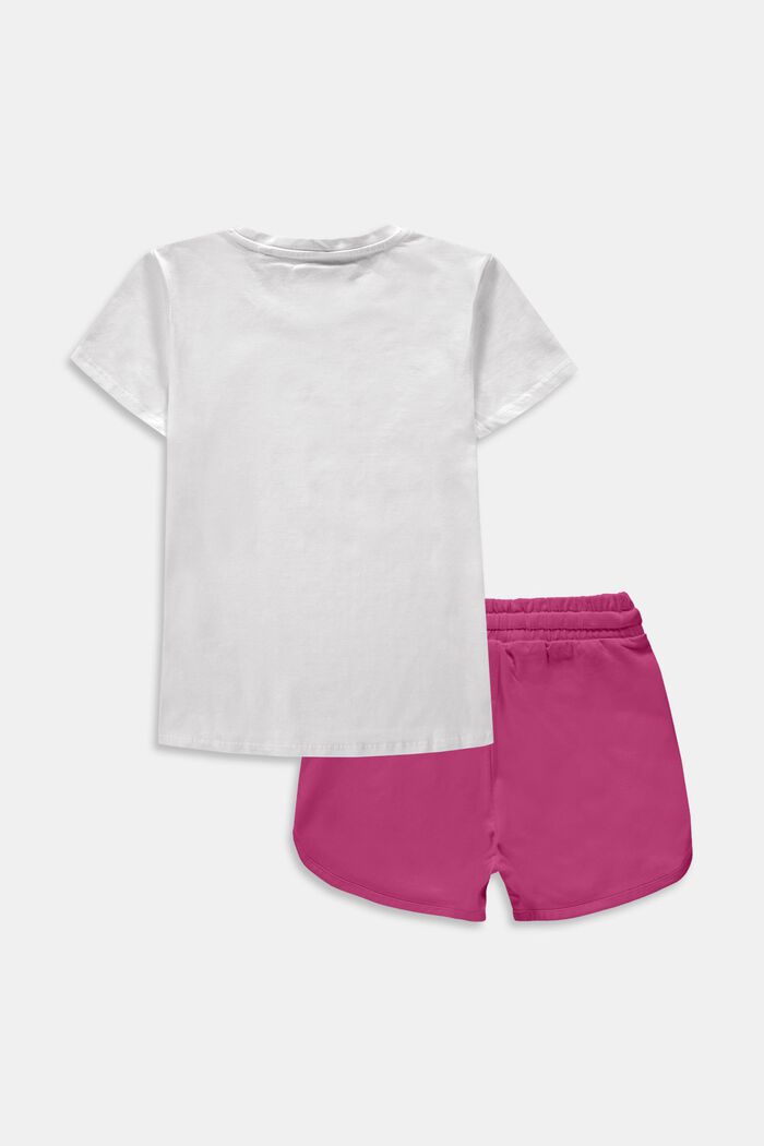 Set: T-shirt och shorts i bomullsjersey