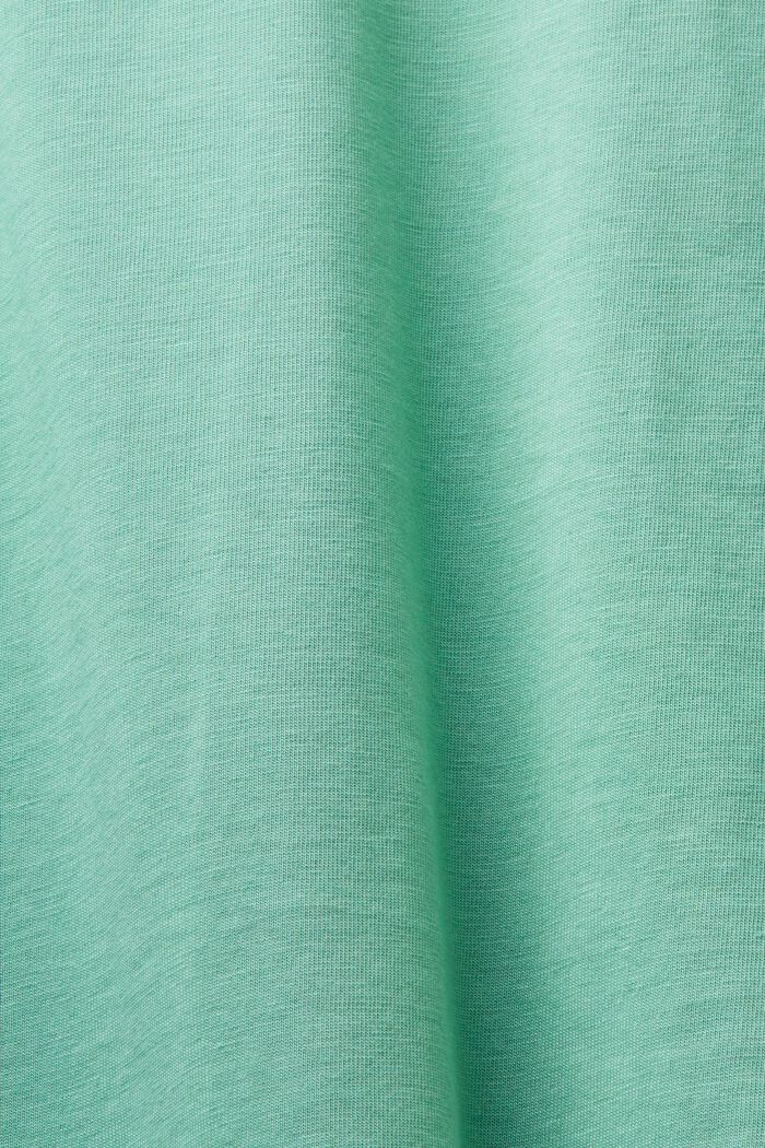 Rundringad T-shirt i jersey, DUSTY GREEN, detail image number 5