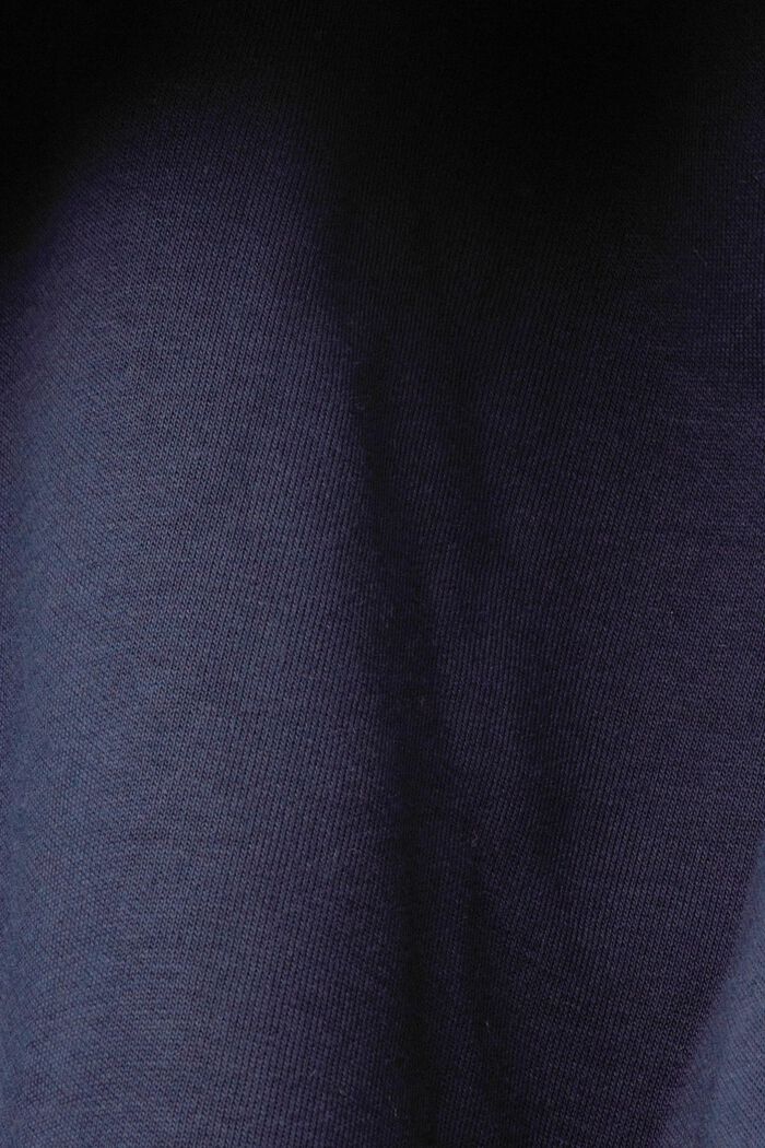 Sweatshirt med huva och logobroderi, NAVY, detail image number 4