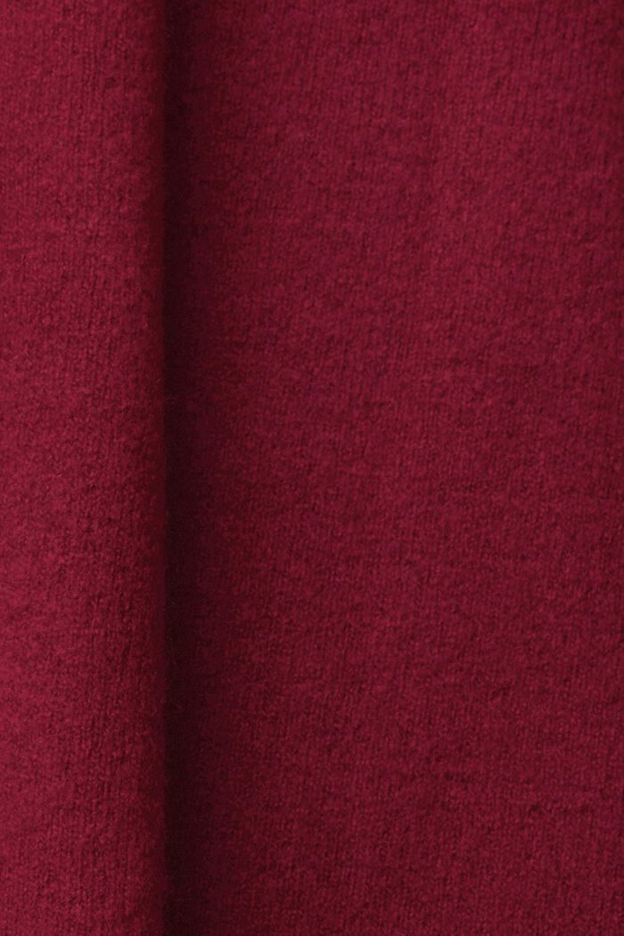 V-ringad tröja i ullmix, CHERRY RED, detail image number 1
