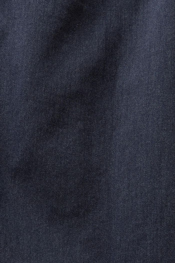 Minikjol i tvättad bomullstwill, NAVY, detail image number 5