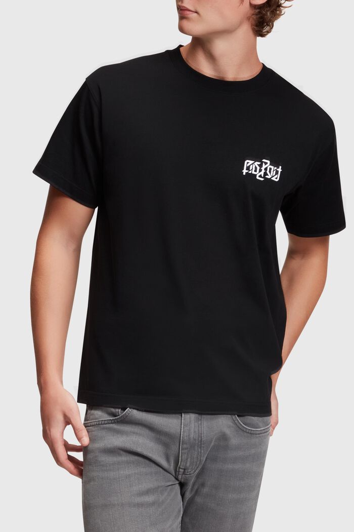 AMBIGRAM Enfärgad T-shirt, BLACK, detail image number 0