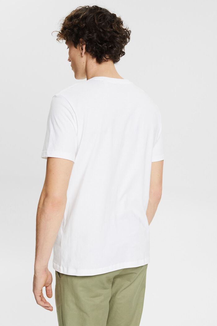 T-shirt i jersey med växt-tryck, WHITE, detail image number 3