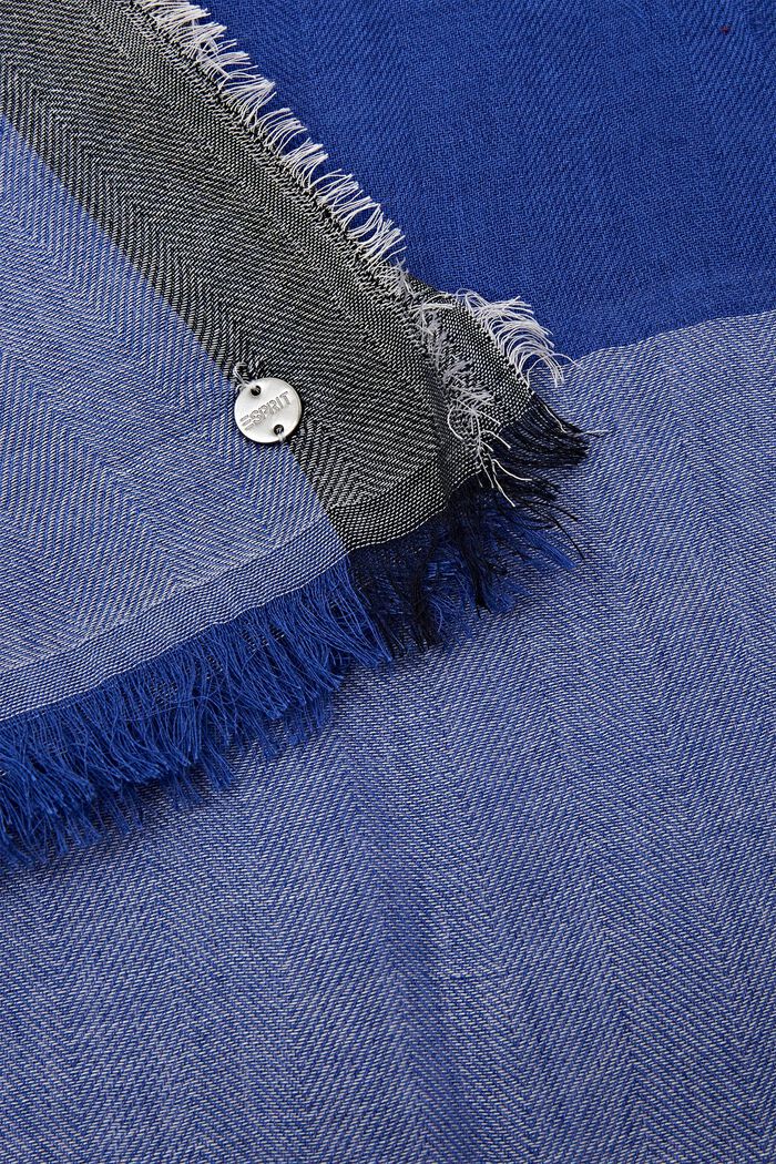 Fransad sjal, BRIGHT BLUE, detail image number 1