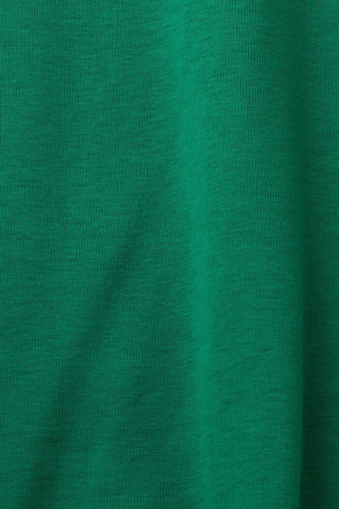T-shirt i bomullsjersey med logo, DARK GREEN, detail image number 5