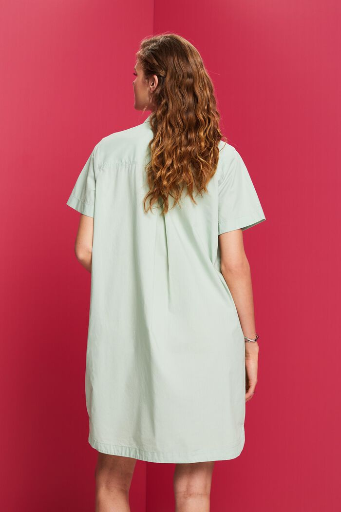Mini-skjortklänning, 100% bomull, CITRUS GREEN, detail image number 3