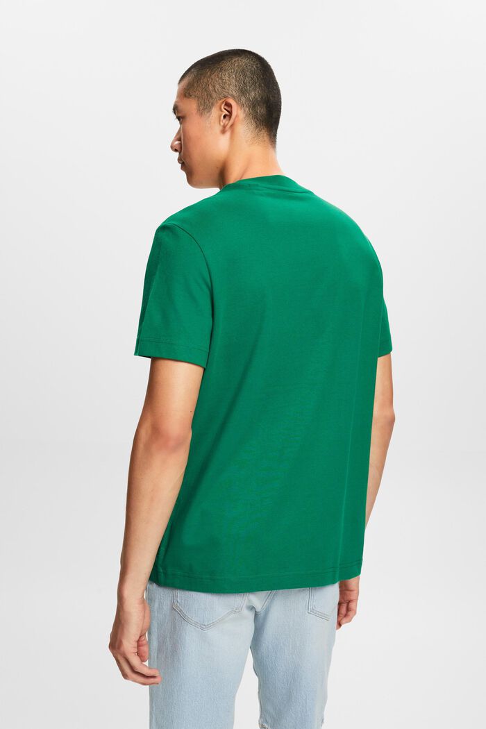 T-shirt i bomull med logotryck, DARK GREEN, detail image number 3