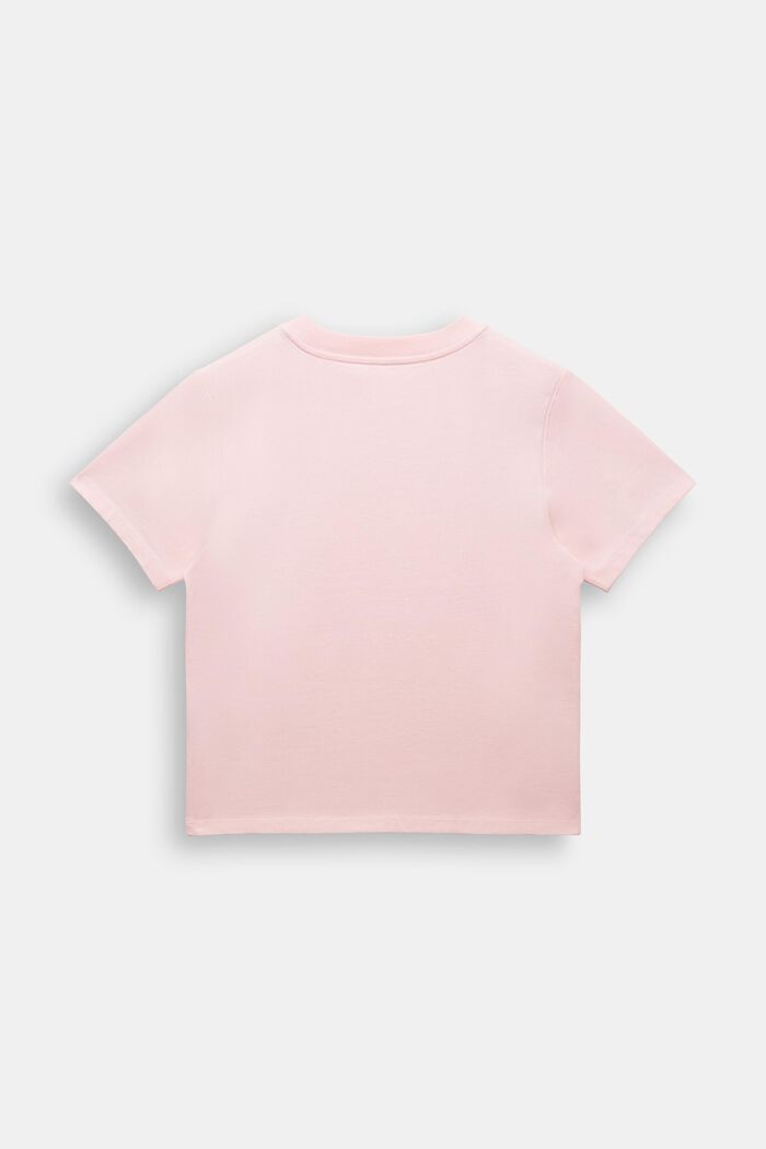 Bomulls-T-shirt med grafiskt tryck, PASTEL PINK, detail image number 3